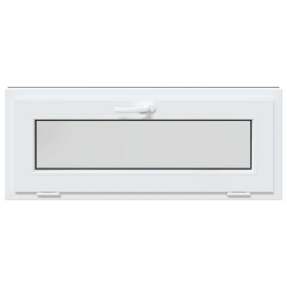 vidaXL Basement Window RISOR 100 x 40 cm PVC and Glass Anthracite