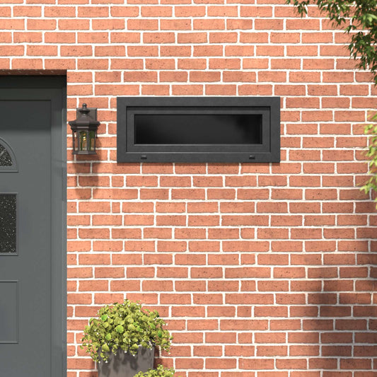 vidaXL Basement Window RISOR 110 x 40 cm PVC and Glass Anthracite