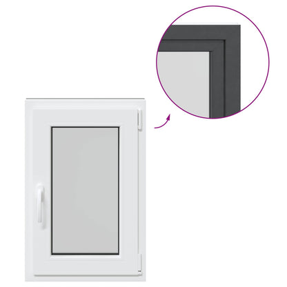 vidaXL Tilt & Turn Basement Window RISOR 50 x 75 cm PVC and Glass