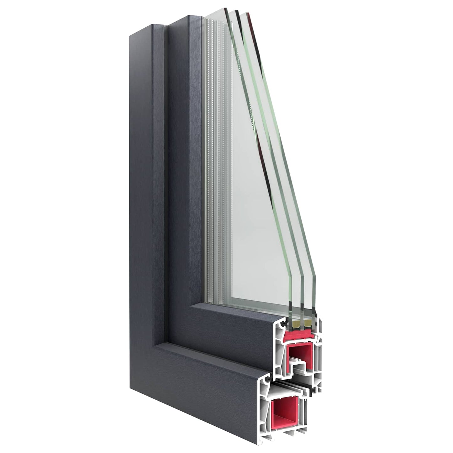 vidaXL Tilt & Turn Basement Window RISOR 50 x 75 cm PVC and Glass