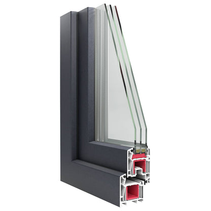 vidaXL Tilt & Turn Basement Window RISOR 50 x 75 cm PVC and Glass