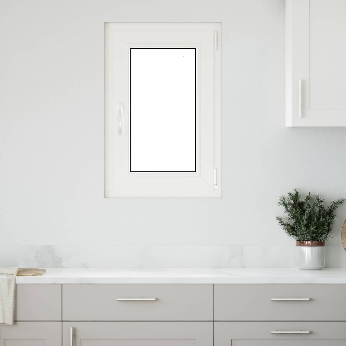 vidaXL Tilt & Turn Basement Window RISOR 50 x 75 cm PVC and Glass