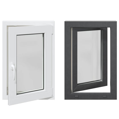 vidaXL Tilt & Turn Basement Window RISOR 50 x 75 cm PVC and Glass