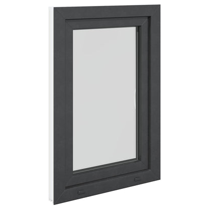 vidaXL Basement Window RISOR 60 x 90 cm PVC and Glass Anthracite