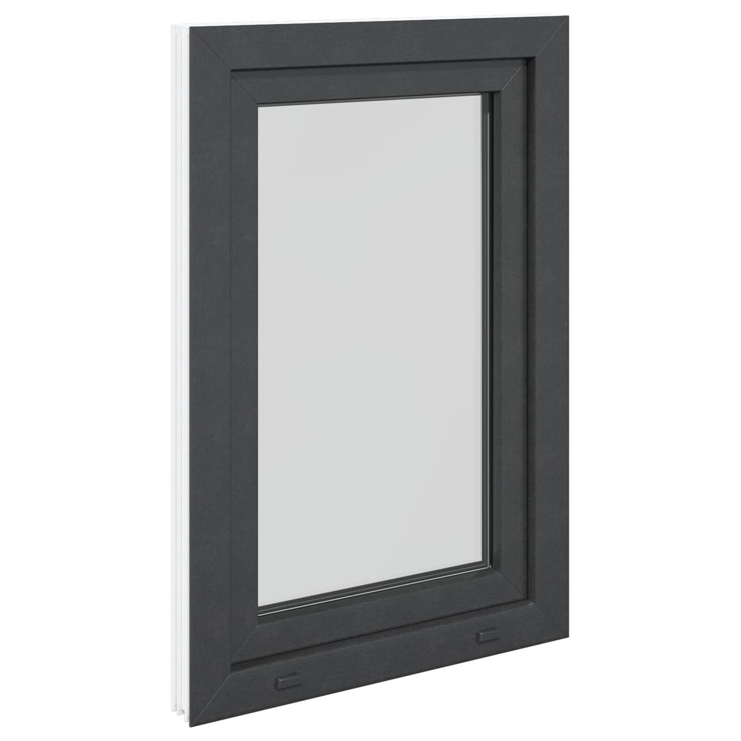 vidaXL Basement Window RISOR 60 x 100 cm PVC and Glass Anthracite