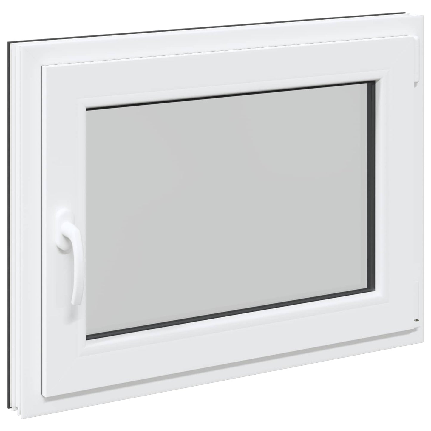 vidaXL Basement Window RISOR 60 x 100 cm PVC and Glass Anthracite