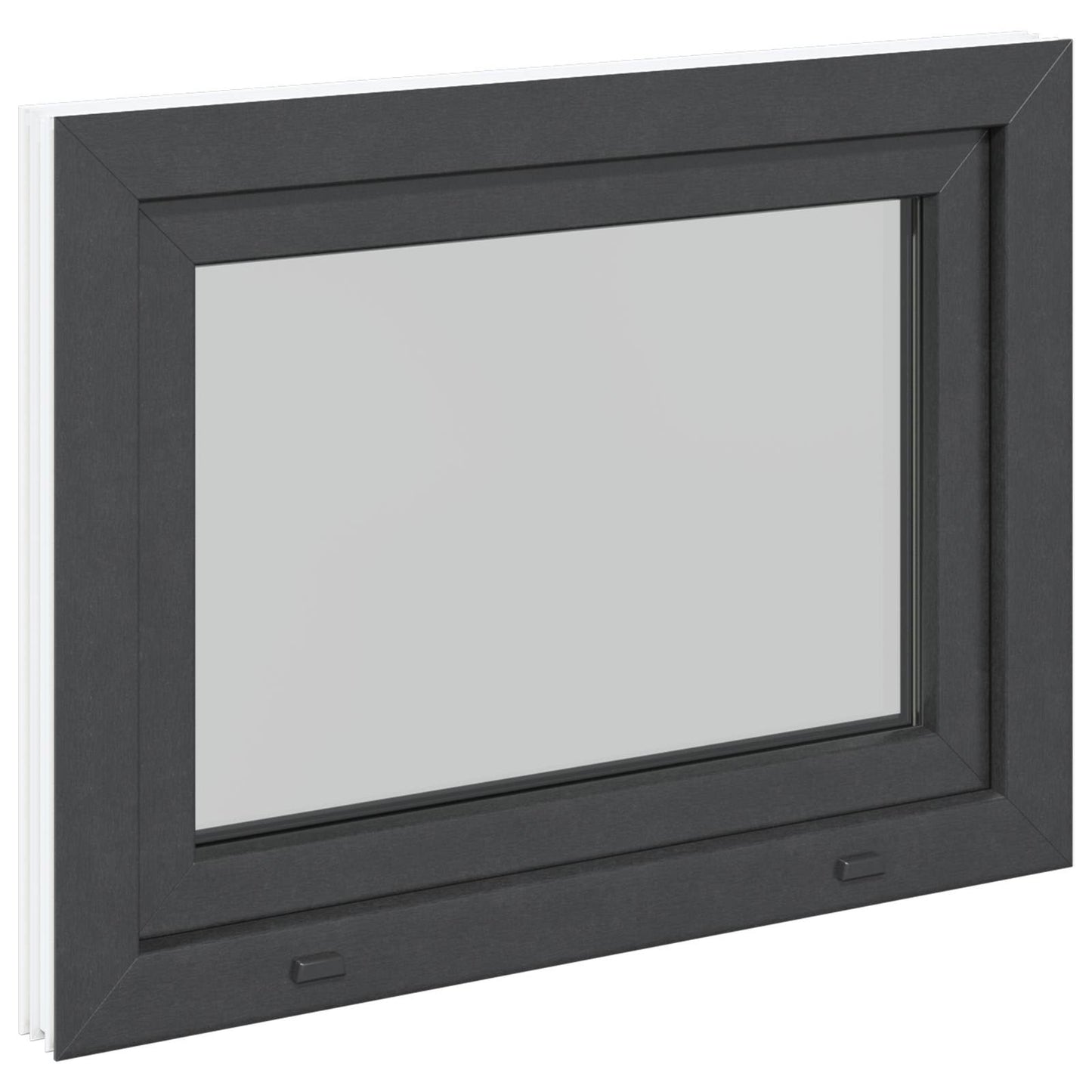 vidaXL Basement Window RISOR 60 x 100 cm PVC and Glass Anthracite