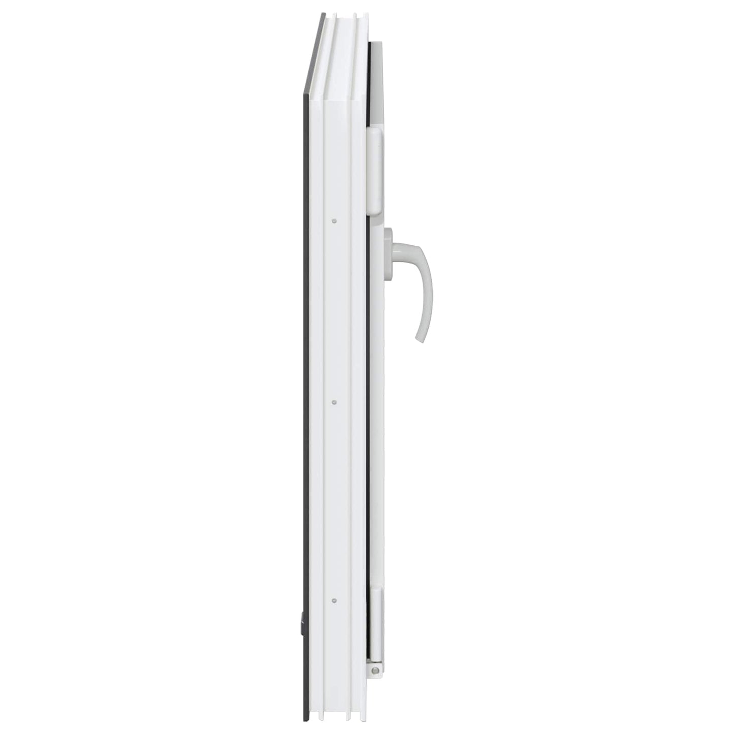 vidaXL Basement Window RISOR 80 x 50 cm PVC and Glass Anthracite