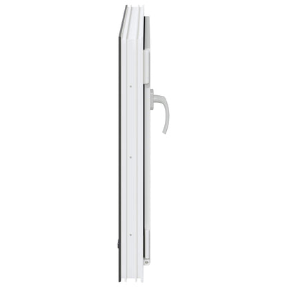 vidaXL Basement Window RISOR 80 x 50 cm PVC and Glass Anthracite
