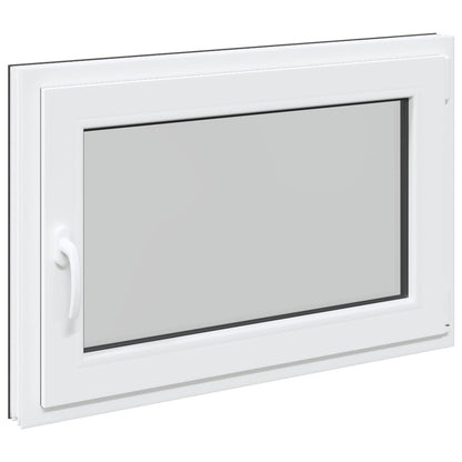 vidaXL Basement Window RISOR 80 x 70 cm PVC and Glass Anthracite