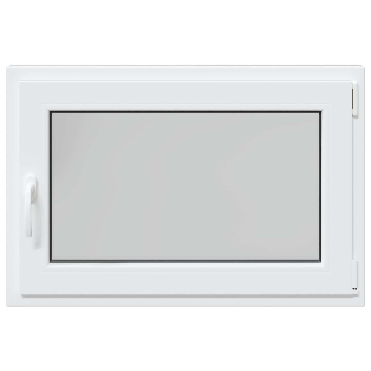 vidaXL Basement Window RISOR 80 x 70 cm PVC and Glass Anthracite