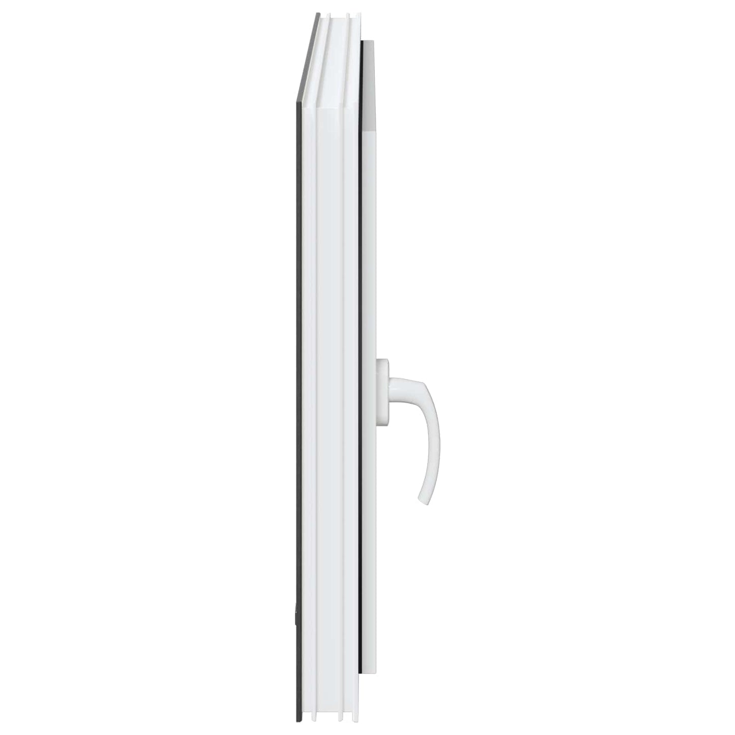 vidaXL Basement Window RISOR 80 x 70 cm PVC and Glass Anthracite