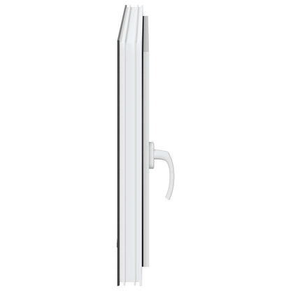 vidaXL Basement Window RISOR 80 x 70 cm PVC and Glass Anthracite
