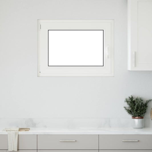 vidaXL Basement Window RISOR 90 x 60 cm PVC and Glass Anthracite