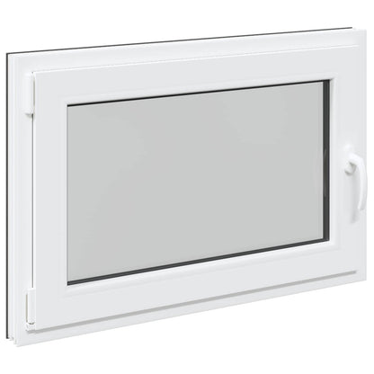 vidaXL Basement Window RISOR 90 x 60 cm PVC and Glass Anthracite