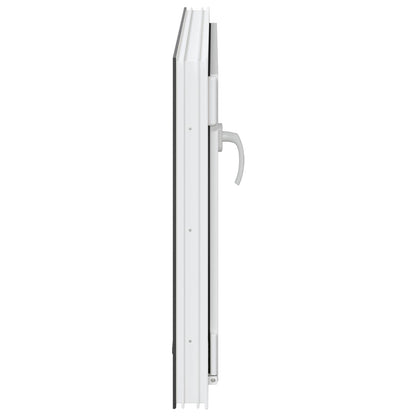 vidaXL Basement Window RISOR 90 x 70 cm PVC and Glass Anthracite