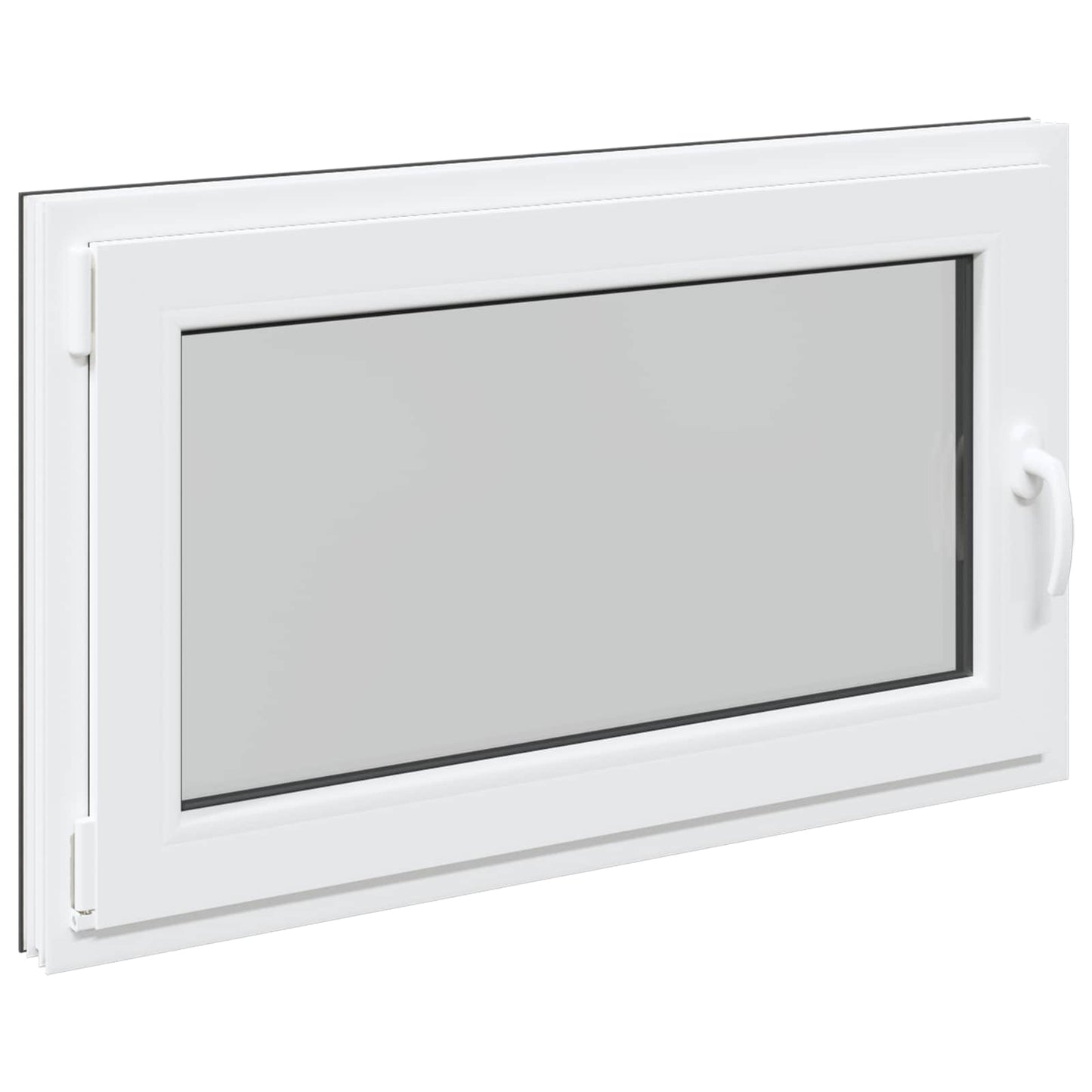 vidaXL Basement Window RISOR 100 x 50 cm PVC and Glass Anthracite