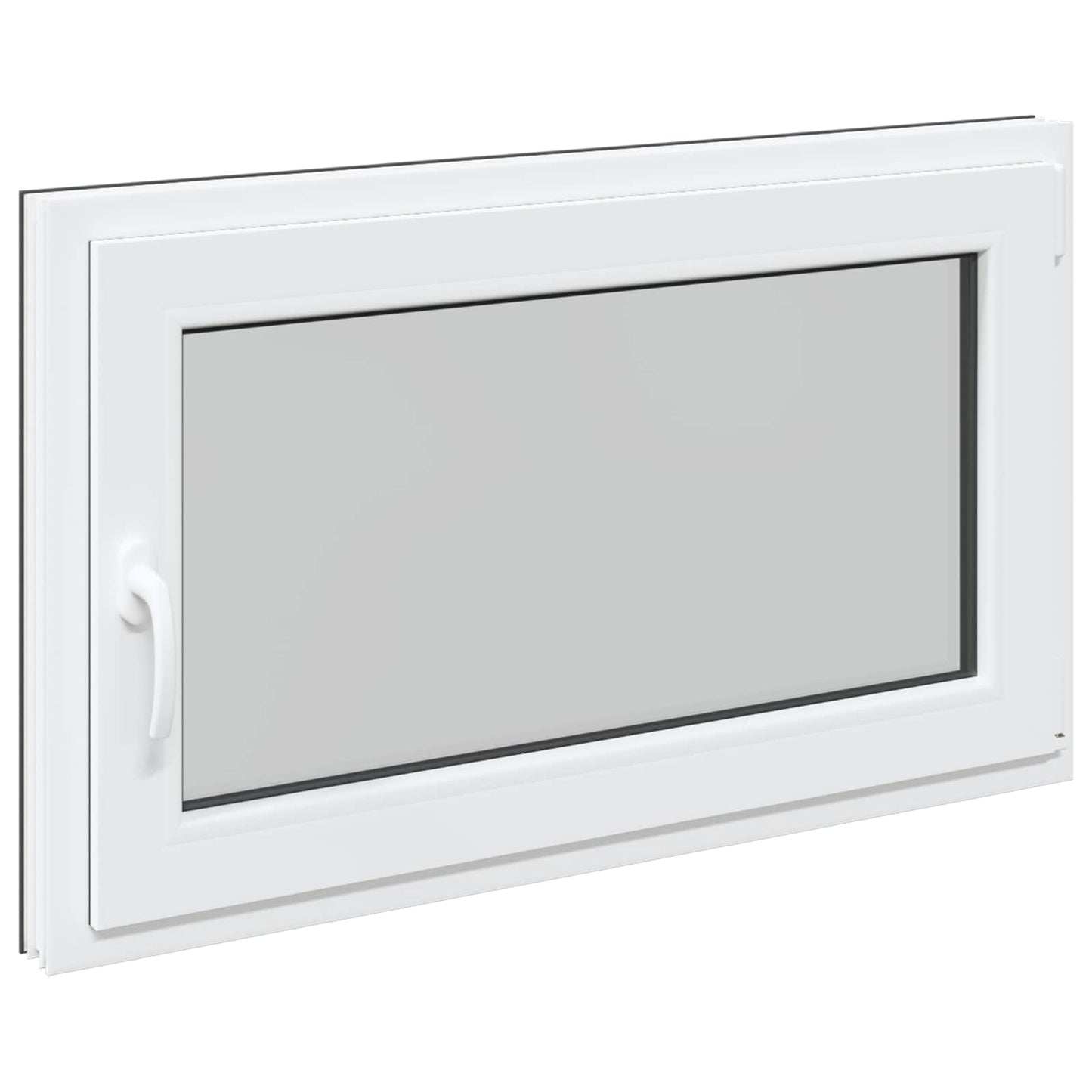 vidaXL Basement Window RISOR 100 x 60 cm PVC and Glass Anthracite
