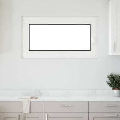 vidaXL Basement Window RISOR 110 x 50 cm PVC and Glass Anthracite