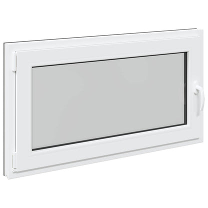 vidaXL Basement Window RISOR 110 x 50 cm PVC and Glass Anthracite