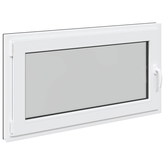 vidaXL Basement Window RISOR 110 x 50 cm PVC and Glass Anthracite