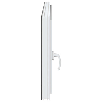 vidaXL Basement Window RISOR 110 x 70 cm PVC and Glass Anthracite