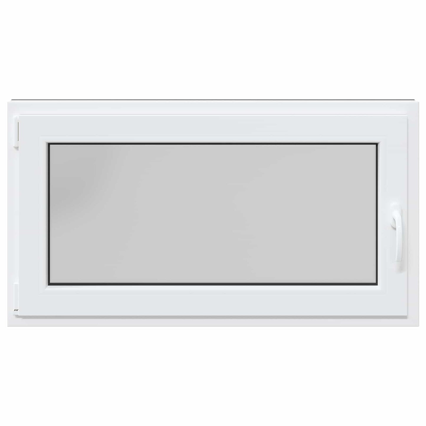 vidaXL Basement Window RISOR 110 x 70 cm PVC and Glass Anthracite
