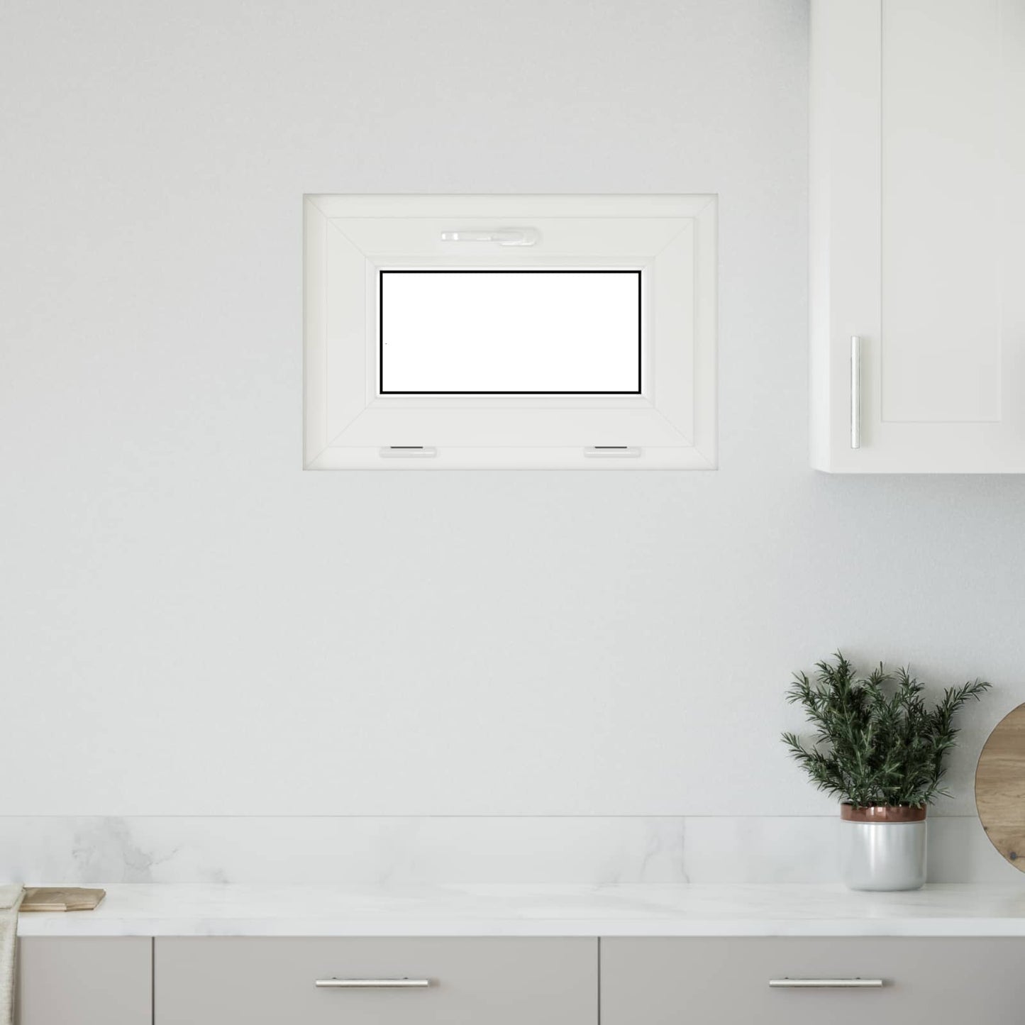 vidaXL Basement Window RISOR 60 x 40 cm PVC and Glass Anthracite