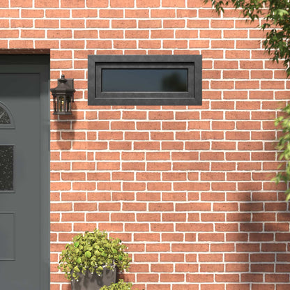 vidaXL Basement Window RISOR 90 x 40 cm PVC and Glass Anthracite