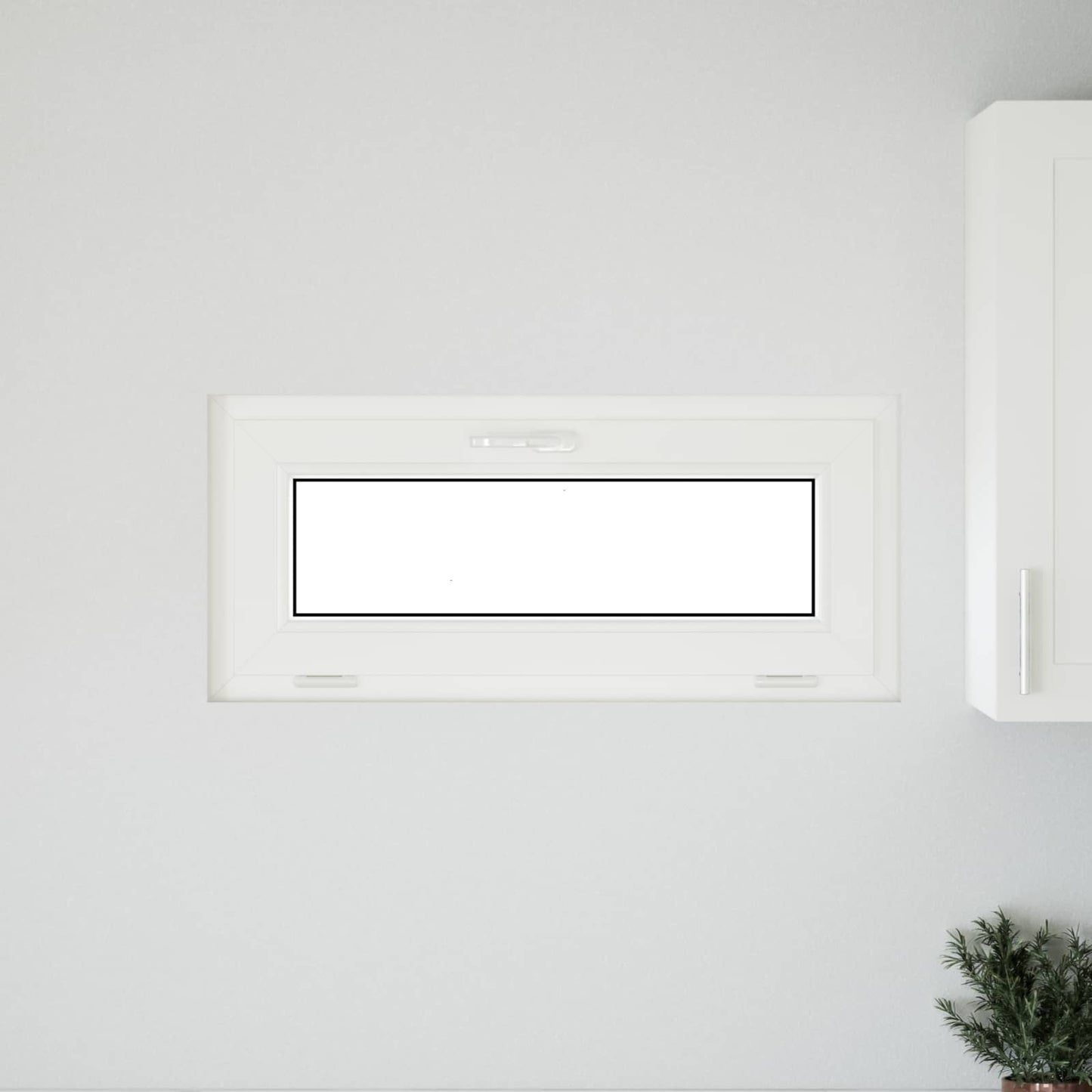 vidaXL Basement Window RISOR 90 x 40 cm PVC and Glass Anthracite