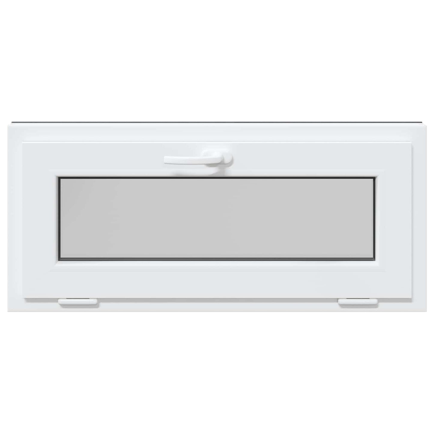 vidaXL Basement Window RISOR 90 x 40 cm PVC and Glass Anthracite