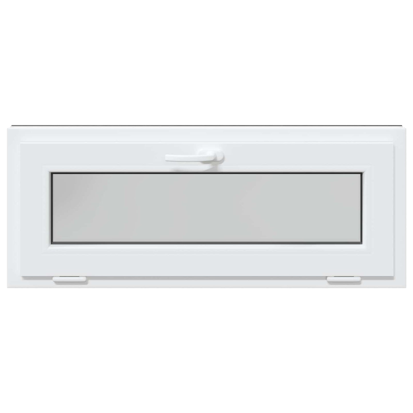 vidaXL Basement Window RISOR 100 x 40 cm PVC and Glass Anthracite