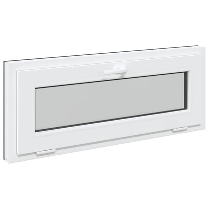 vidaXL Basement Window RISOR 110 x 40 cm PVC and Glass Anthracite