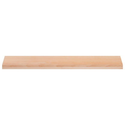 vidaXL Window Sills 2 pcs Natural 120 x 25 x 2 cm Solid Beech Wood