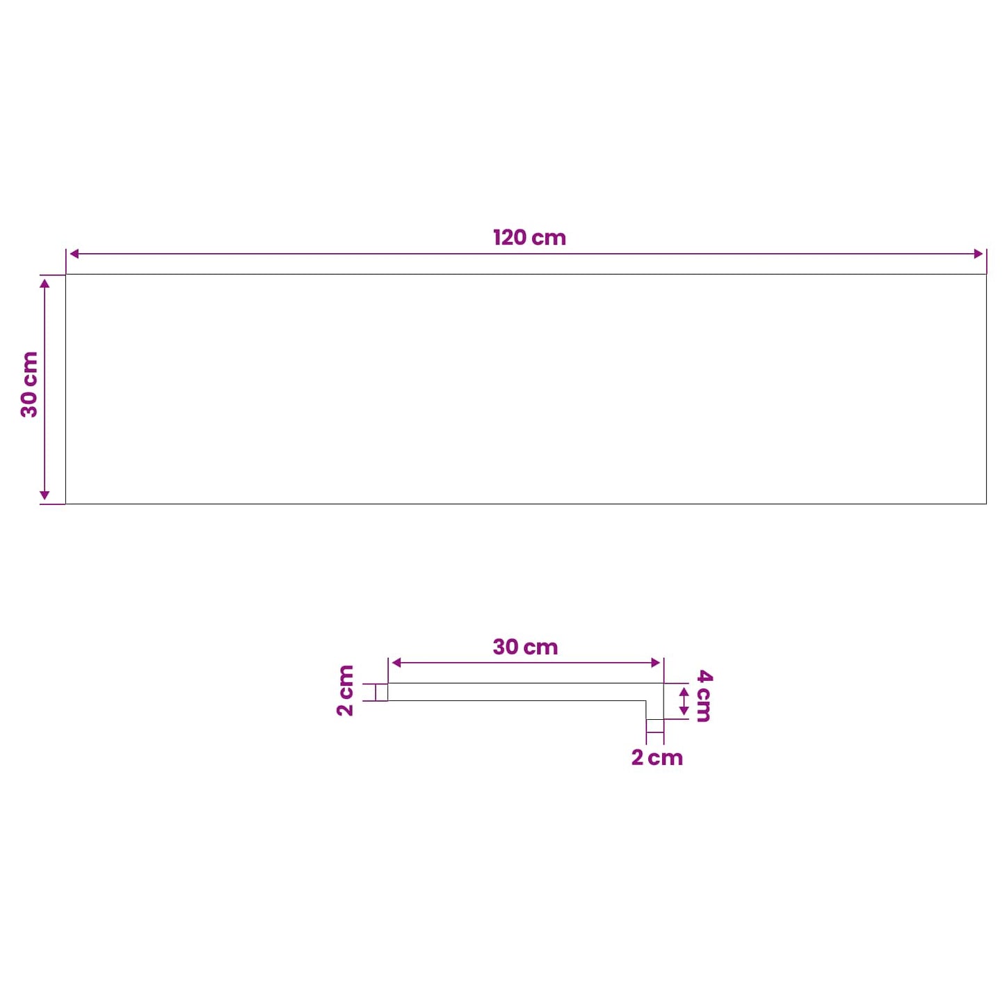 vidaXL Window Sills 2 pcs Natural 120 x 30 x 2 cm Solid Beech Wood
