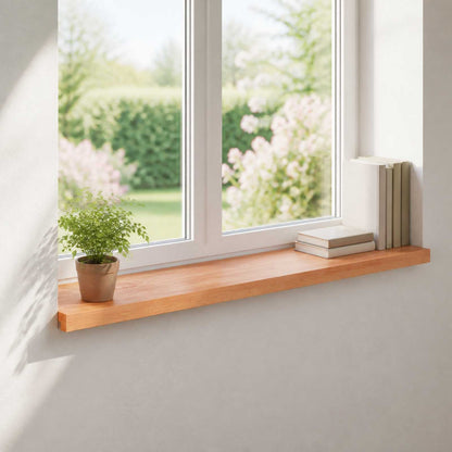 vidaXL Window Sills 2 pcs Varnished 70 x 40 x 2 cm Solid Beech Wood