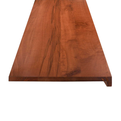 vidaXL Window Sills 2 pcs Brown 120 x 25 x 2 cm Solid Beech Wood