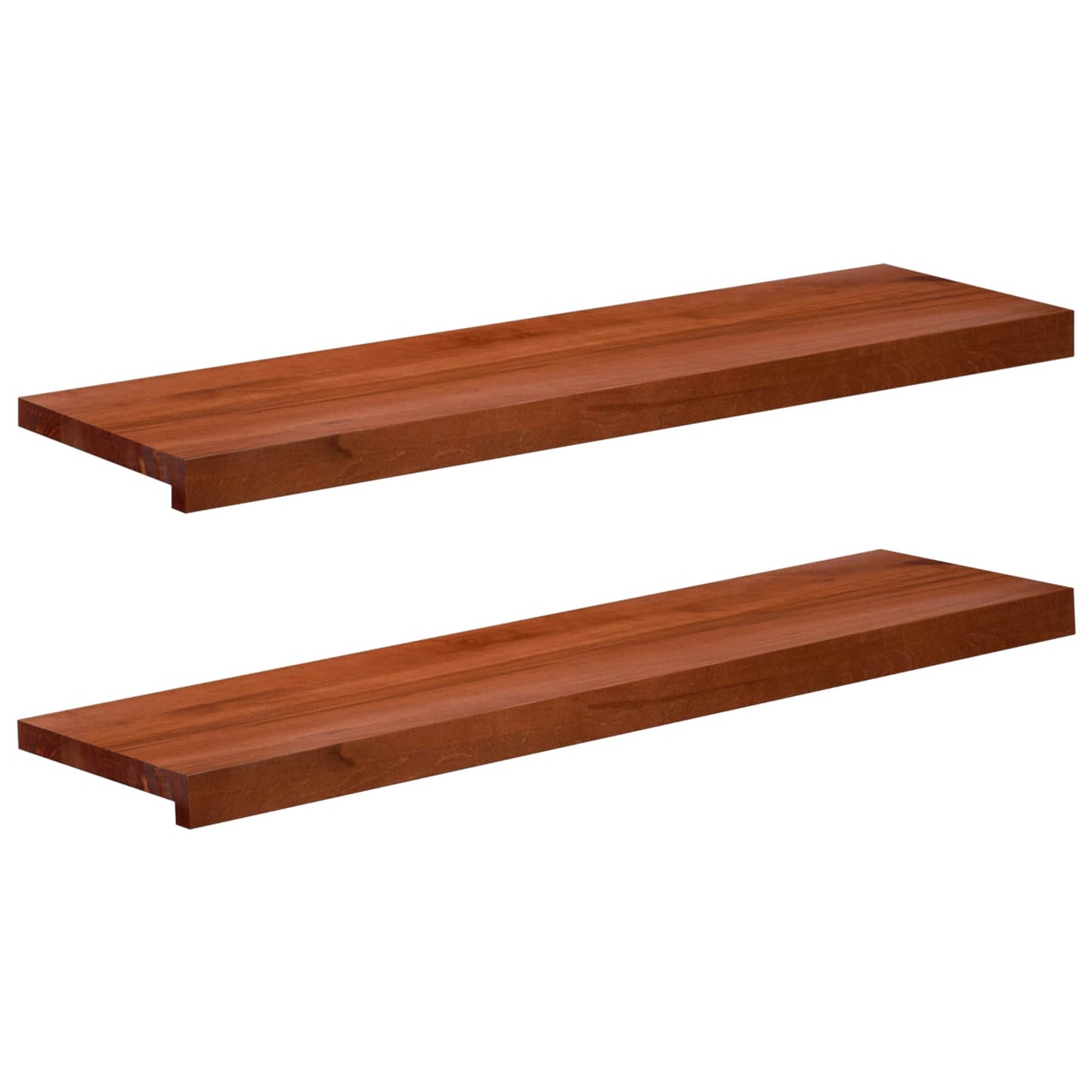 vidaXL Window Sills 2 pcs Brown 90 x 30 x 2 cm Solid Beech Wood