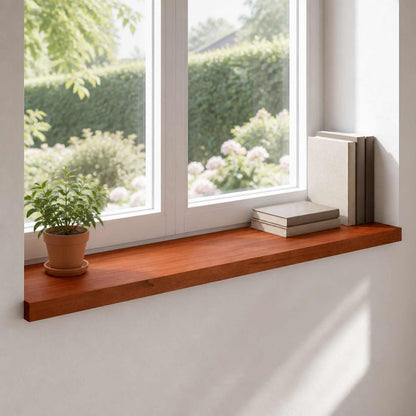 vidaXL Window Sills 2 pcs Brown 80x 40 x 2 cm Solid Beech Wood