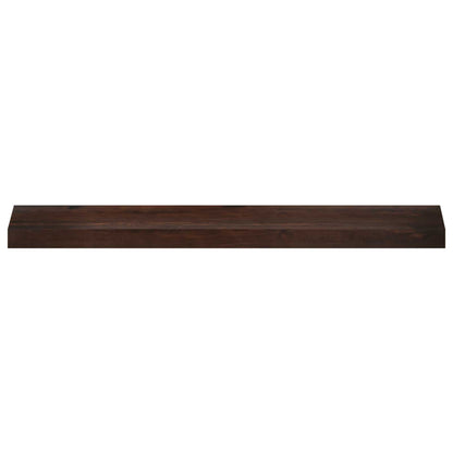 vidaXL Window Sills 2 pcs Dark Brown 90 x 15 x 2 cm Solid Beech Wood