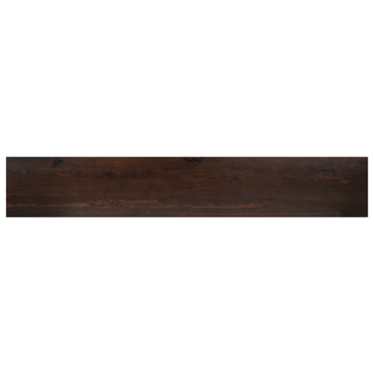 vidaXL Window Sills 2 pcs Dark Brown 100 x 15 x 2 cm Solid Beech Wood