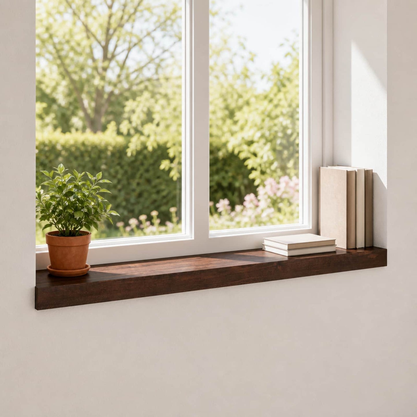 vidaXL Window Sills 2 pcs Dark Brown 70 x 20 x 2 cm Solid Beech Wood