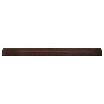 vidaXL Window Sills 2 pcs Dark Brown 120 x 20 x 2 cm Solid Beech Wood