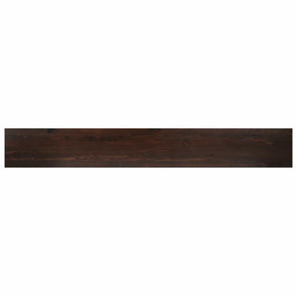 vidaXL Window Sills 2 pcs Dark Brown 120 x 20 x 2 cm Solid Beech Wood