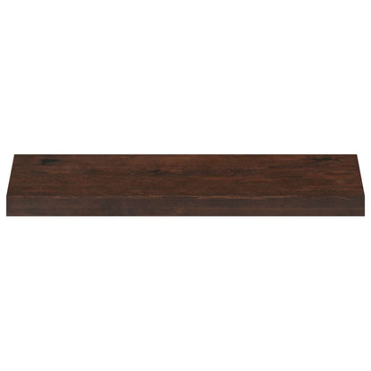 vidaXL Window Sills 2 pcs Dark Brown 80x 25 x 2 cm Solid Beech Wood