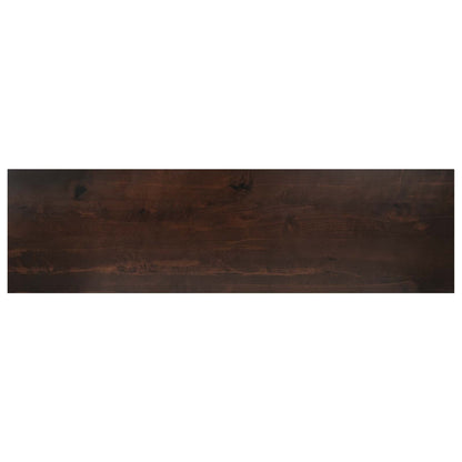 vidaXL Window Sills 2 pcs Dark Brown 90 x 30 x 2 cm Solid Beech Wood