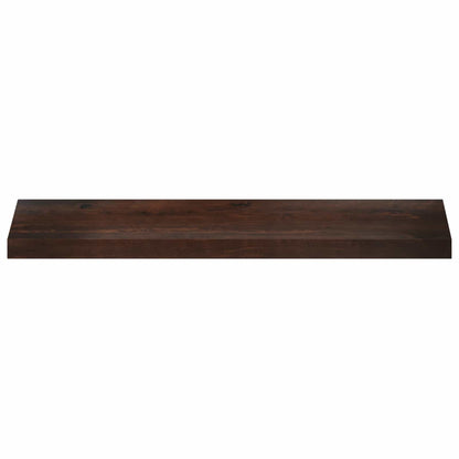 vidaXL Window Sills 2 pcs Dark Brown 100 x 30 x 2 cm Solid Beech Wood
