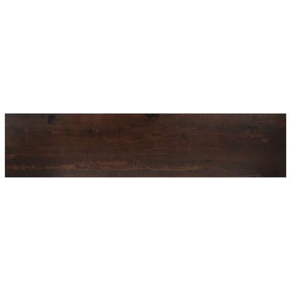 vidaXL Window Sills 2 pcs Dark Brown 110 x 30 x 2 cm Solid Beech Wood