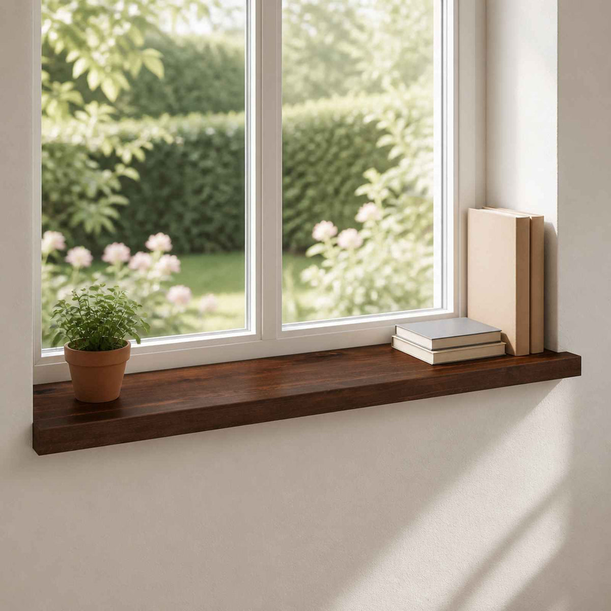 vidaXL Window Sills 2 pcs Dark Brown 80x 40 x 2 cm Solid Beech Wood