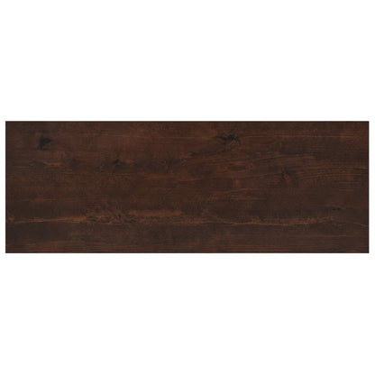 vidaXL Window Sills 2 pcs Dark Brown 110 x 40 x 2 cm Solid Beech Wood